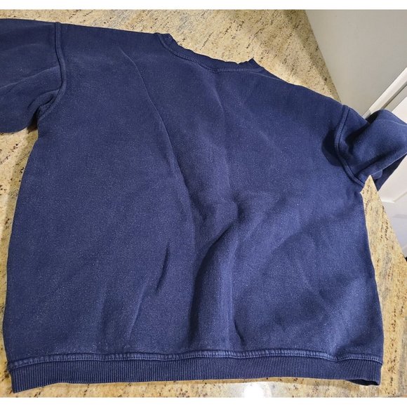 Vintage Size M L ? Planet Hollywood Dallas Sweatshirt Blue Red Embroidered - Picture 13 of 14